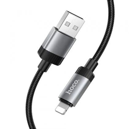 USB-A To Lightning Καλώδιο Hoco X117, 18w, 2.4a, 1m, Black