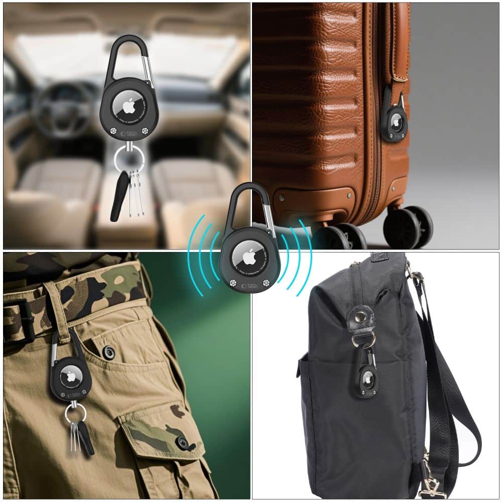 Tech-Protect Slidelock Keychain Για Apple Airtag 1 / 2 Μαυρο - Image 8