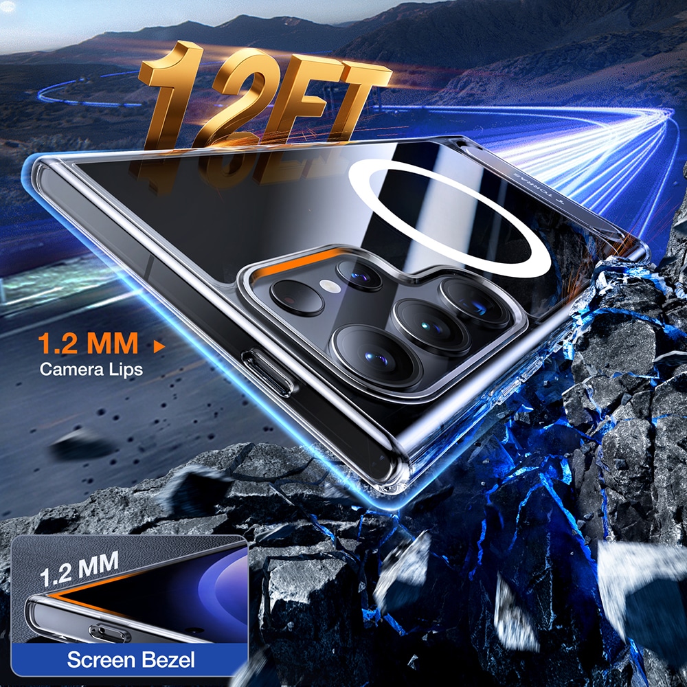 Torras Pstand - θήκη για Samsung Galaxy S24 Ultra - Διάφανο - Image 2