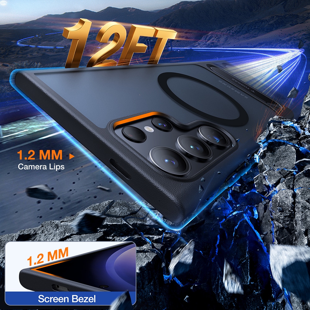 Torras Pstand - θήκη για Samsung Galaxy S24 Ultra - Μαύρο - Image 2