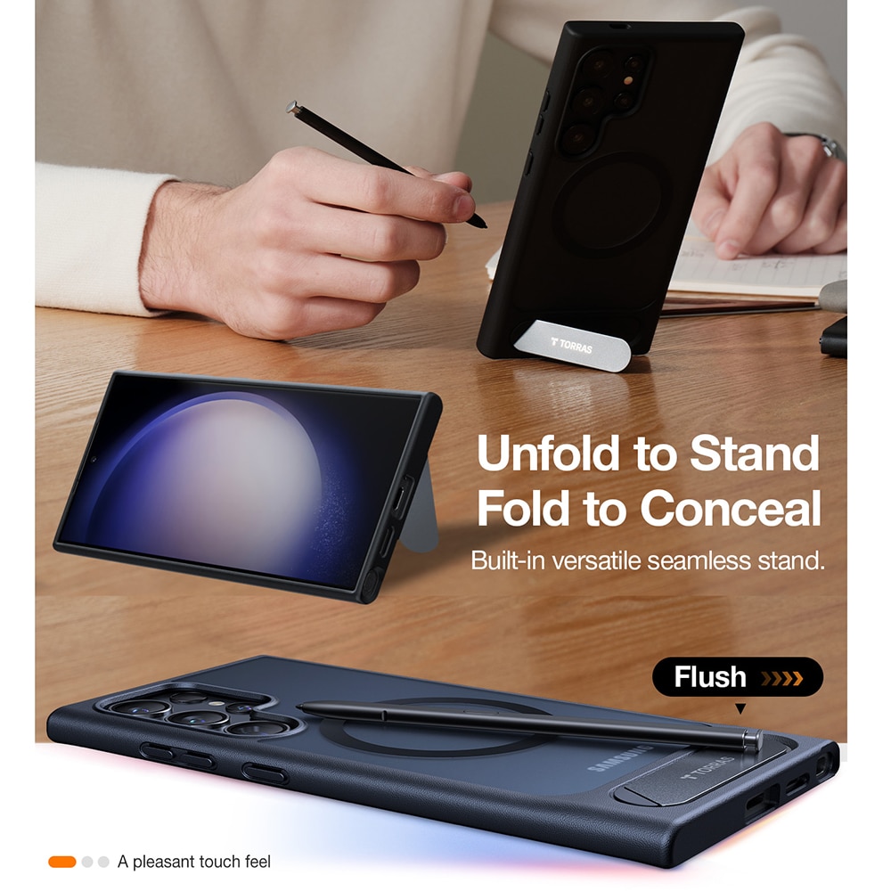 Torras Pstand - θήκη για Samsung Galaxy S24 Ultra - Μαύρο - Image 7