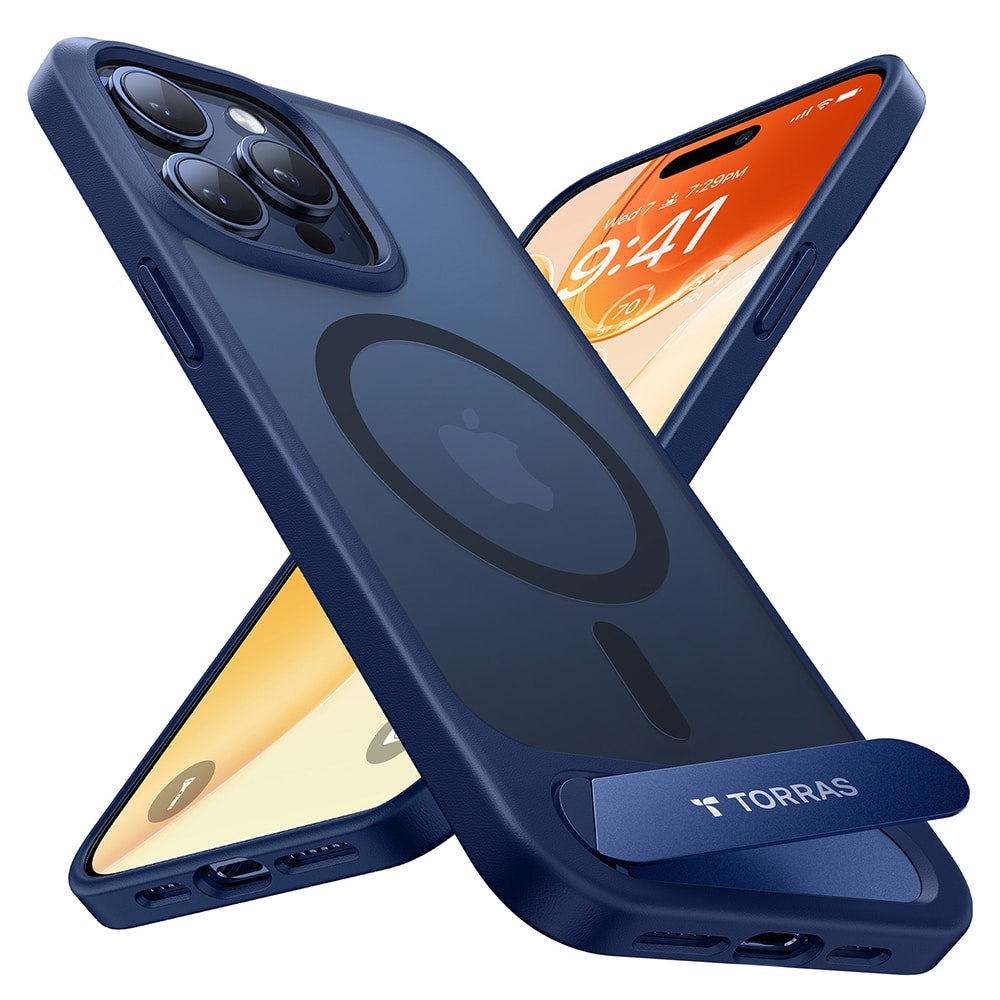 Torras Pstand - θήκη για Apple iPhone 15 Pro Max - Μπλε - Image 3