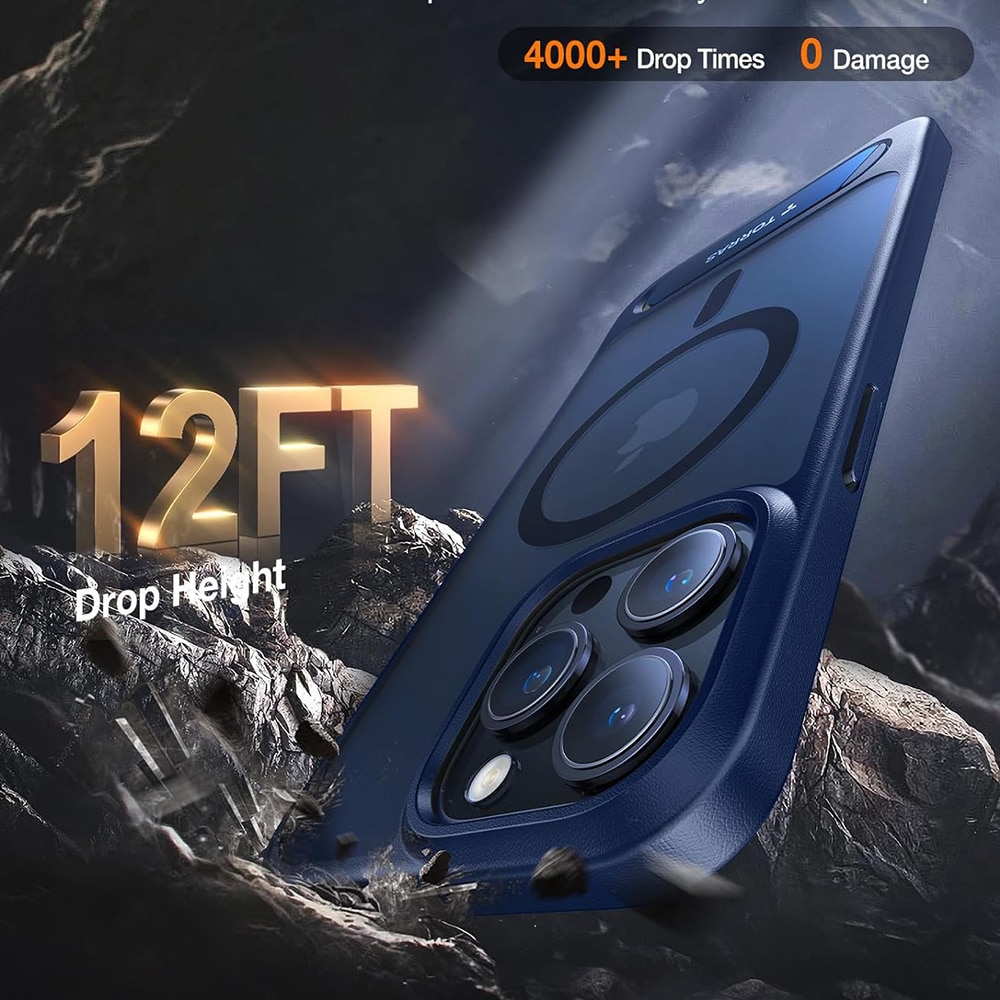 Torras Pstand - θήκη για Apple iPhone 15 Pro Max - Μπλε - Image 4