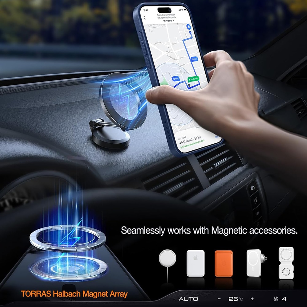Torras Pstand - θήκη για Apple iPhone 15 Pro Max - Μπλε - Image 5