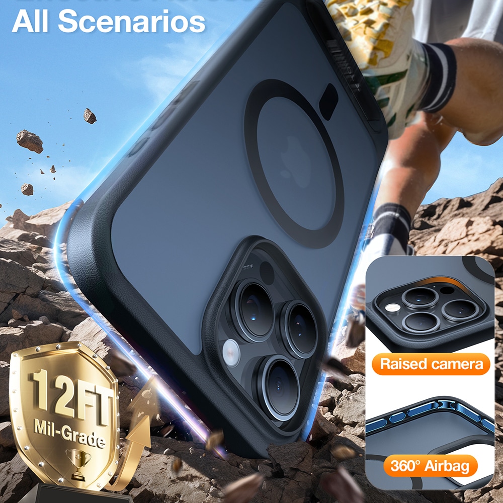 Torras Pstand - θήκη για Apple iPhone 16 Pro Max - Μαύρο - Image 3