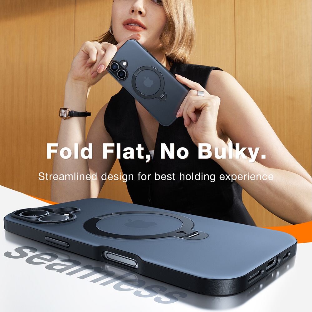 Torras Ostand Spin - θήκη για Apple iPhone 16 Plus - Μαύρο - Image 6