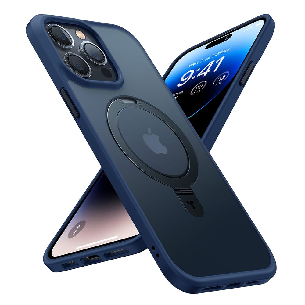 Torras Ostand MagSafe Series - θήκη για Apple iPhone 15 Pro Max - Μπλε - Image 2