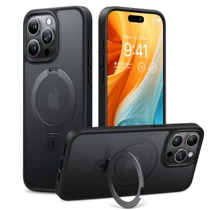 Torras Ostand - θήκη για Apple iPhone 15 Pro Max - Μαύρο