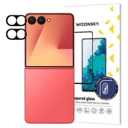 Μαύρο Προστασία Κάμερας Wozinsky Για Samsung Galaxy Z Flip 7, Set Των 2