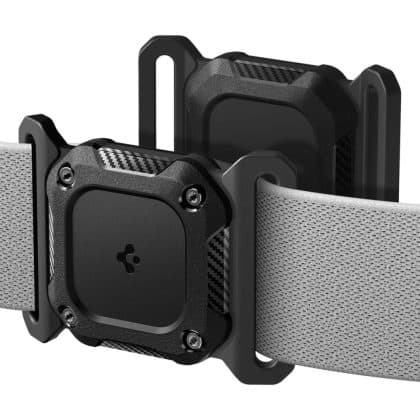 Spigen Tough Armor Holder - θήκη για Apple Watch 10 / 38mm (1st gen) 42mm 6 7 8 9 Edition Series 2 3 5 SE (2022) 1 Aluminum 11 4 Sport Ultra - Μαύρο