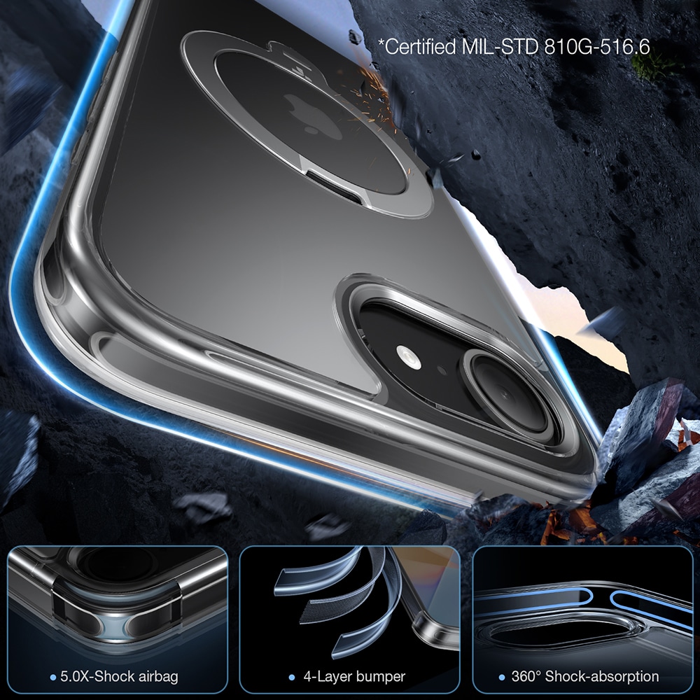 Torras Ostand Spin - θήκη για Apple iPhone 16e - Διάφανο - Image 6