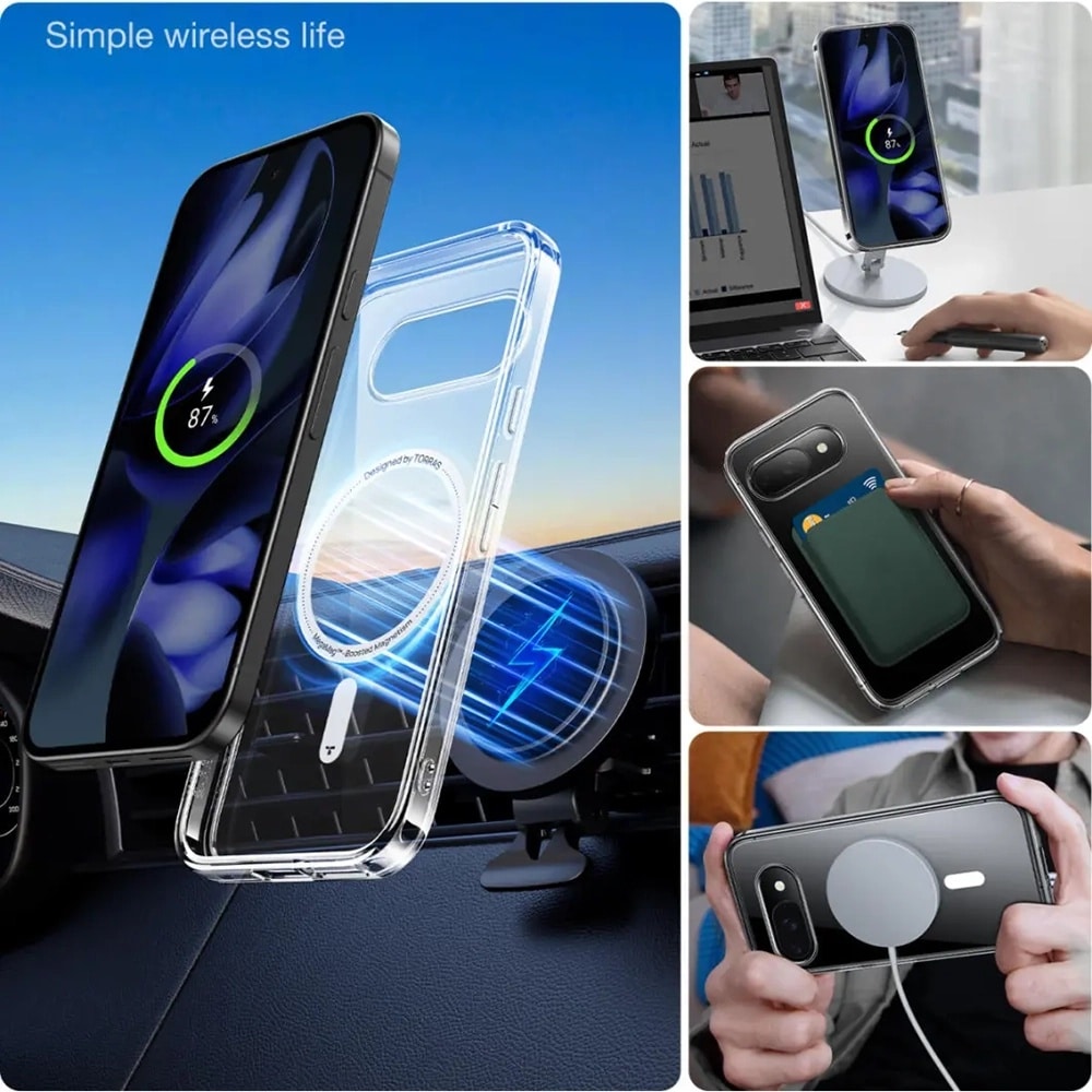 Torras Diamond MagSafe Series - θήκη για Google Pixel 9a - Διάφανο - Image 5