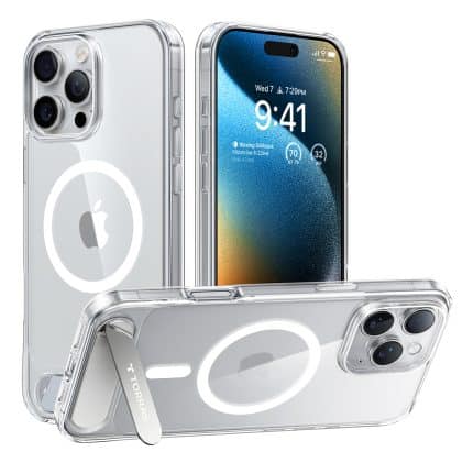 Torras Pstand - θήκη για Apple iPhone 16 Pro - Διάφανο