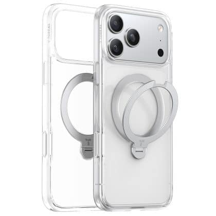 Torras Ostand Spin - θήκη για Apple iPhone 17 Pro Max - Διάφανο