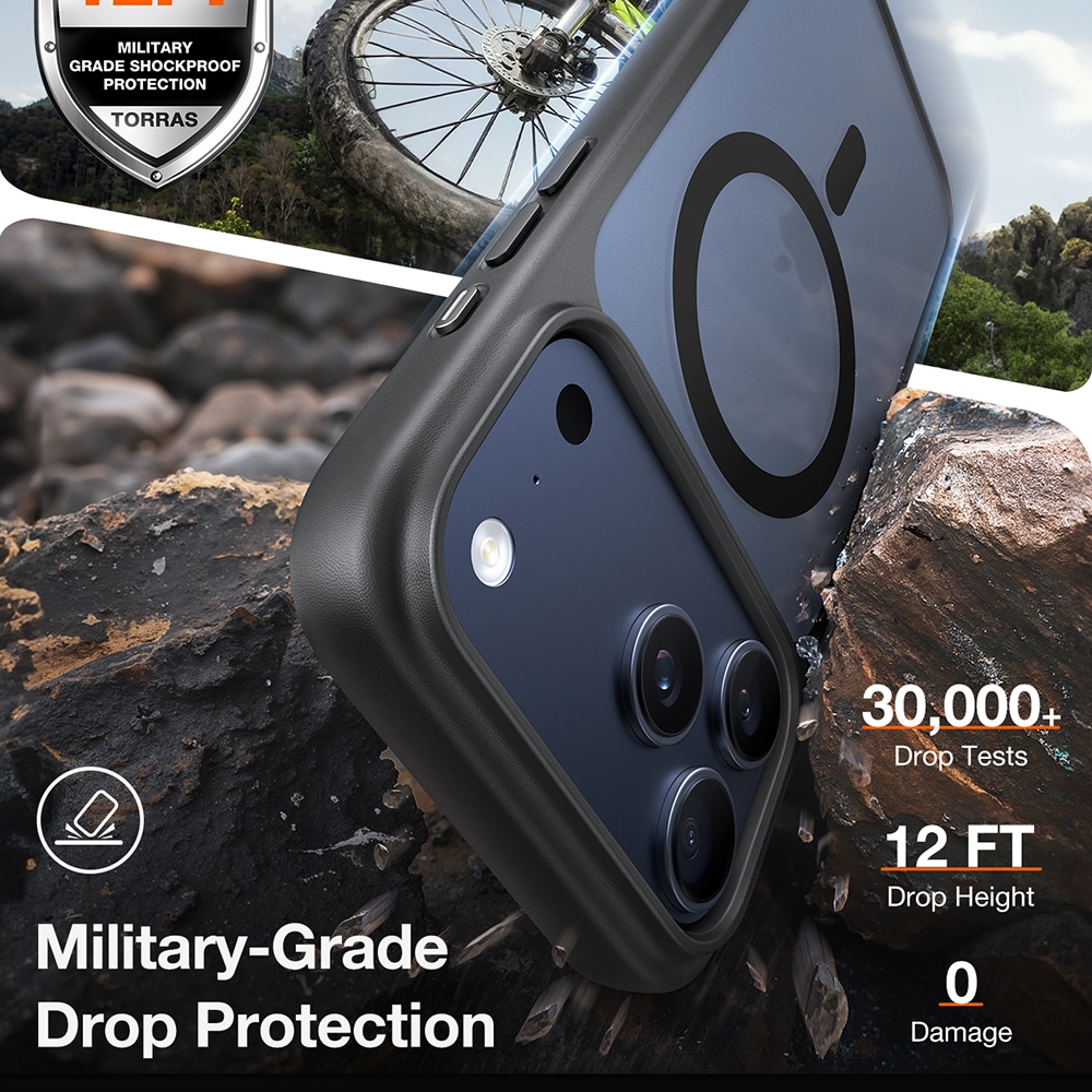 Torras Guardian Magnetic Series - θήκη για Apple iPhone 17 Pro - Μαύρο - Image 7