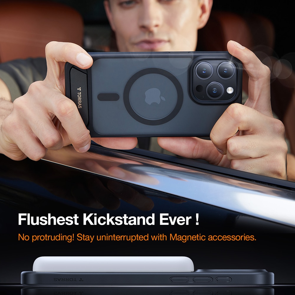 Torras Pstand - θήκη για Apple iPhone 17 - Μαύρο - Image 5