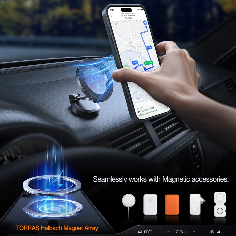 Torras Pstand - θήκη για Apple iPhone 17 - Μαύρο - Image 3