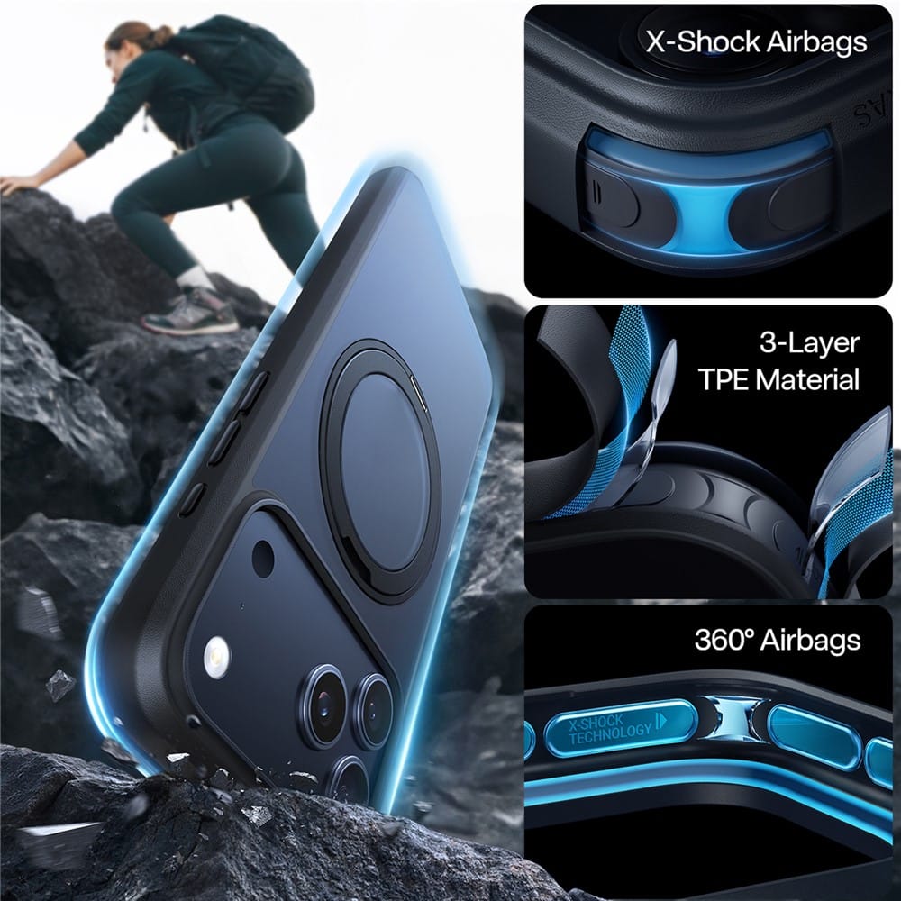 Torras Ostand Pro Series - θήκη για Apple iPhone 17 Pro - Μαύρο - Image 4