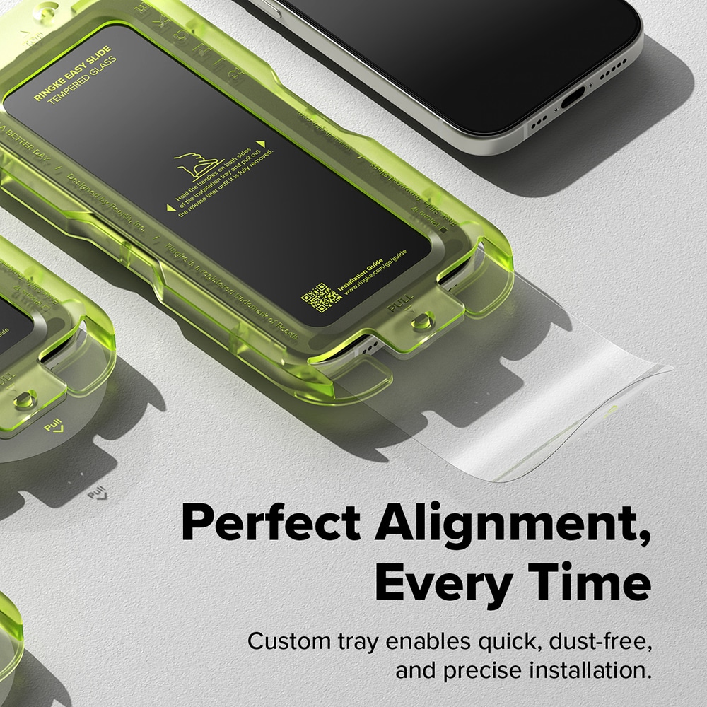 Ringke - Easy Slide Θρυμματισμένο Γυαλί (2 Τεμάχια) - iPhone 17 Air - Διάφανο - Image 4