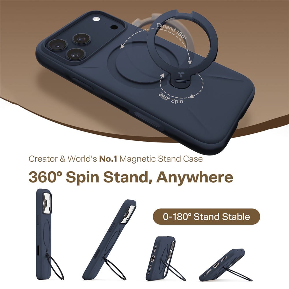 Torras - Σειρά Qpro Silicone - iPhone 17 Pro - Ναυτικό Μπλε - Image 5