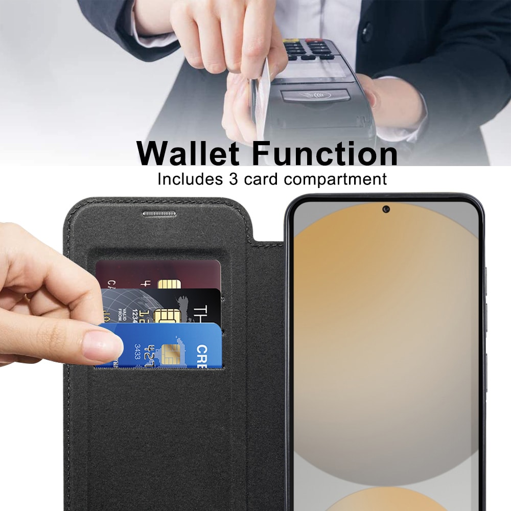 Techsuit SmartMag Book - θήκη για Samsung Galaxy S25 - Μαύρο - Image 4