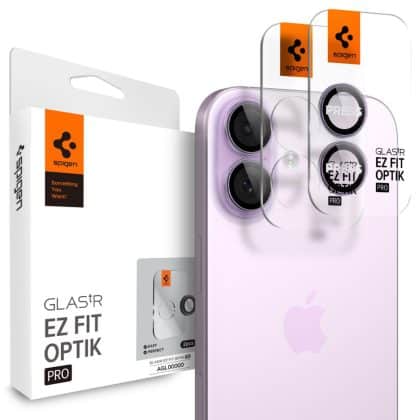 Spigen - Optik.tr Ez Fit Pro Γυαλί Κάμερας (2 Τμχ) - iPhone 17 / iPhone 16 Plus / iPhone 16 - Μωβ