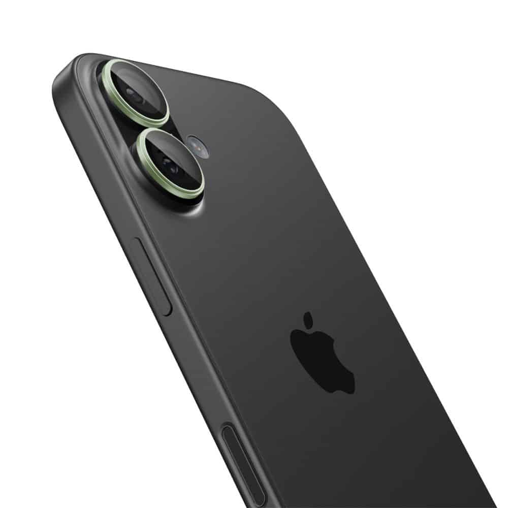 Spigen - Optik.tr Ez Fit Pro Γυαλί Κάμερας (2 Τεμάχια) - iPhone 17 / iPhone 16 Plus / iPhone 16 - Πράσινο - Image 5