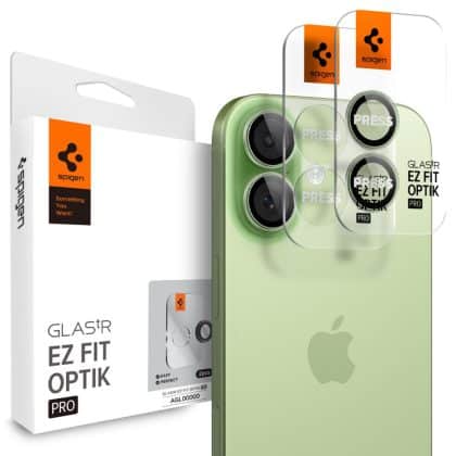 Spigen - Optik.tr Ez Fit Pro Γυαλί Κάμερας (2 Τεμάχια) - iPhone 17 / iPhone 16 Plus / iPhone 16 - Πράσινο