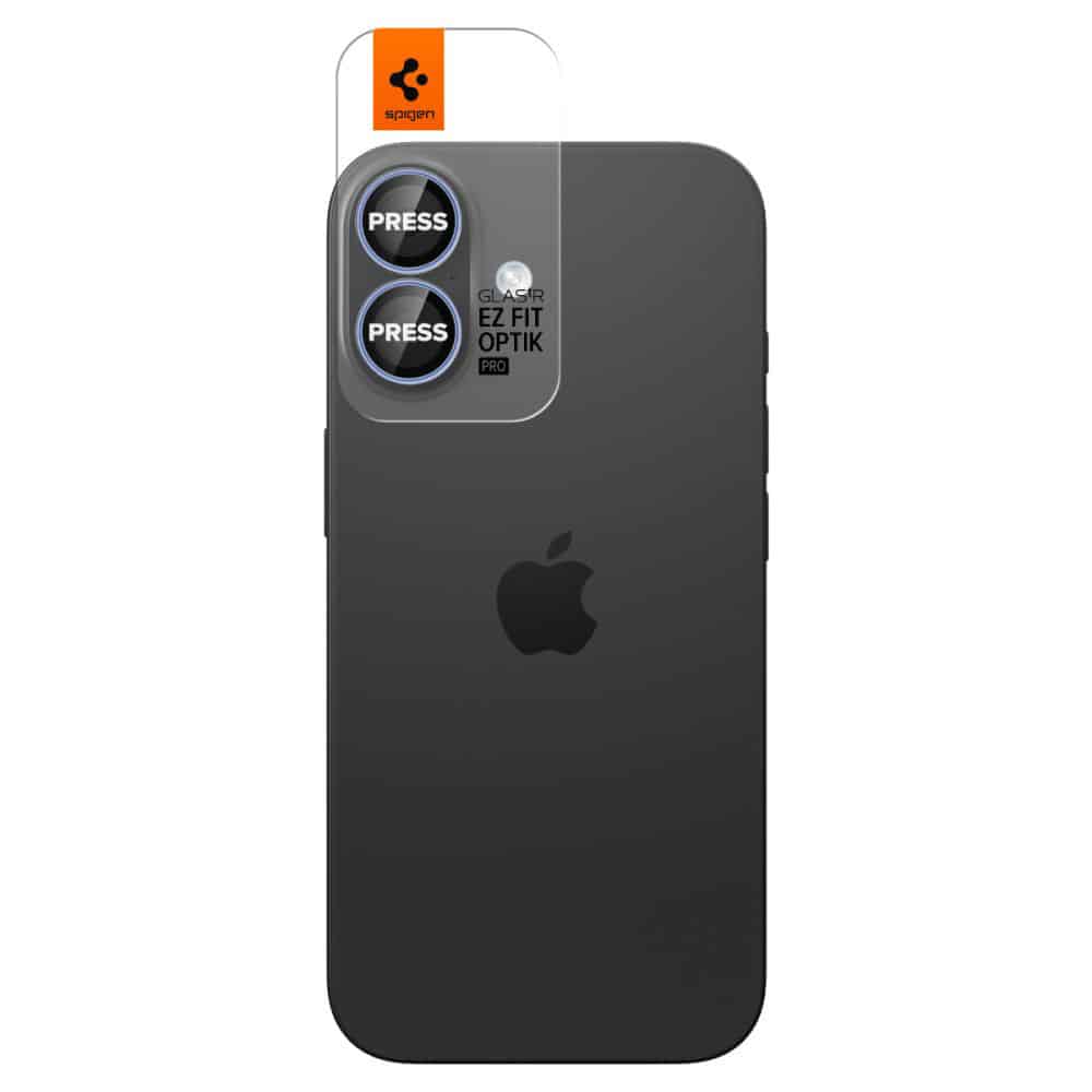 Spigen - Optik.tr Ez Fit Pro Γυαλί Κάμερας (2 Τεμάχια) - iPhone 17 / iPhone 16 Plus / iPhone 16 - Μπλε - Image 2