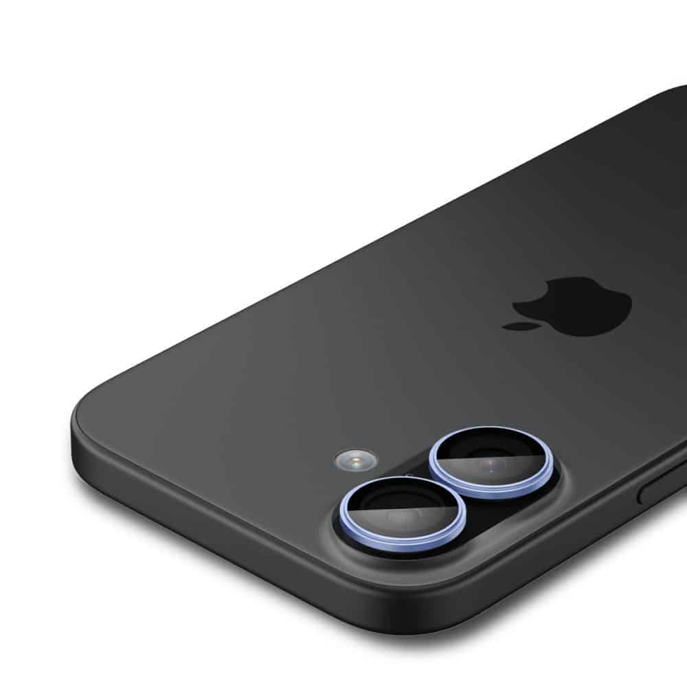 Spigen - Optik.tr Ez Fit Pro Γυαλί Κάμερας (2 Τεμάχια) - iPhone 17 / iPhone 16 Plus / iPhone 16 - Μπλε - Image 5
