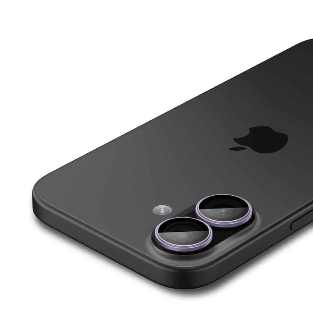 Spigen - Optik.tr Ez Fit Pro Γυαλί Κάμερας (2 Τμχ) - iPhone 17 / iPhone 16 Plus / iPhone 16 - Μωβ - Image 5