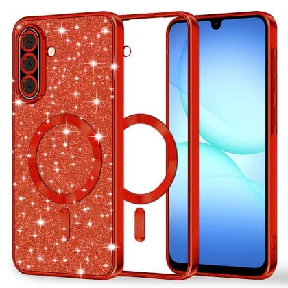 Techsuit Luxury Glitter - θήκη για Samsung Galaxy A17 / 4G 5G - Κόκκινο