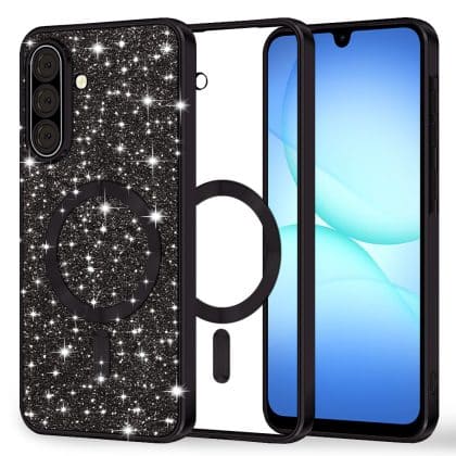 Techsuit Luxury Glitter - θήκη για Samsung Galaxy A17 4G / A17 5G / M17 - Μαύρο