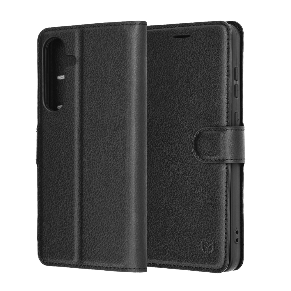 Techsuit Leather Folio - θήκη για Samsung Galaxy S25 FE - Μαύρο - Image 6
