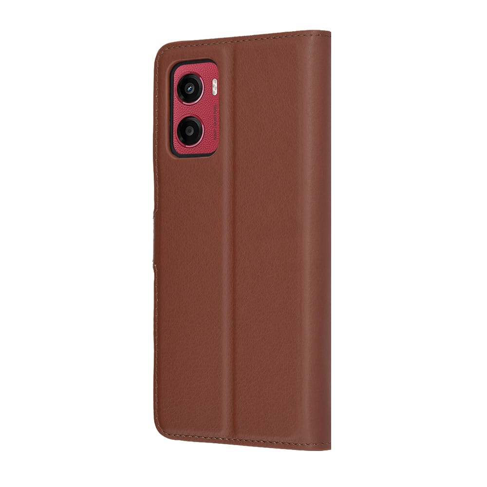 Techsuit Leather Folio - θήκη για Motorola Moto G05 / E15 - Καφέ - Image 5
