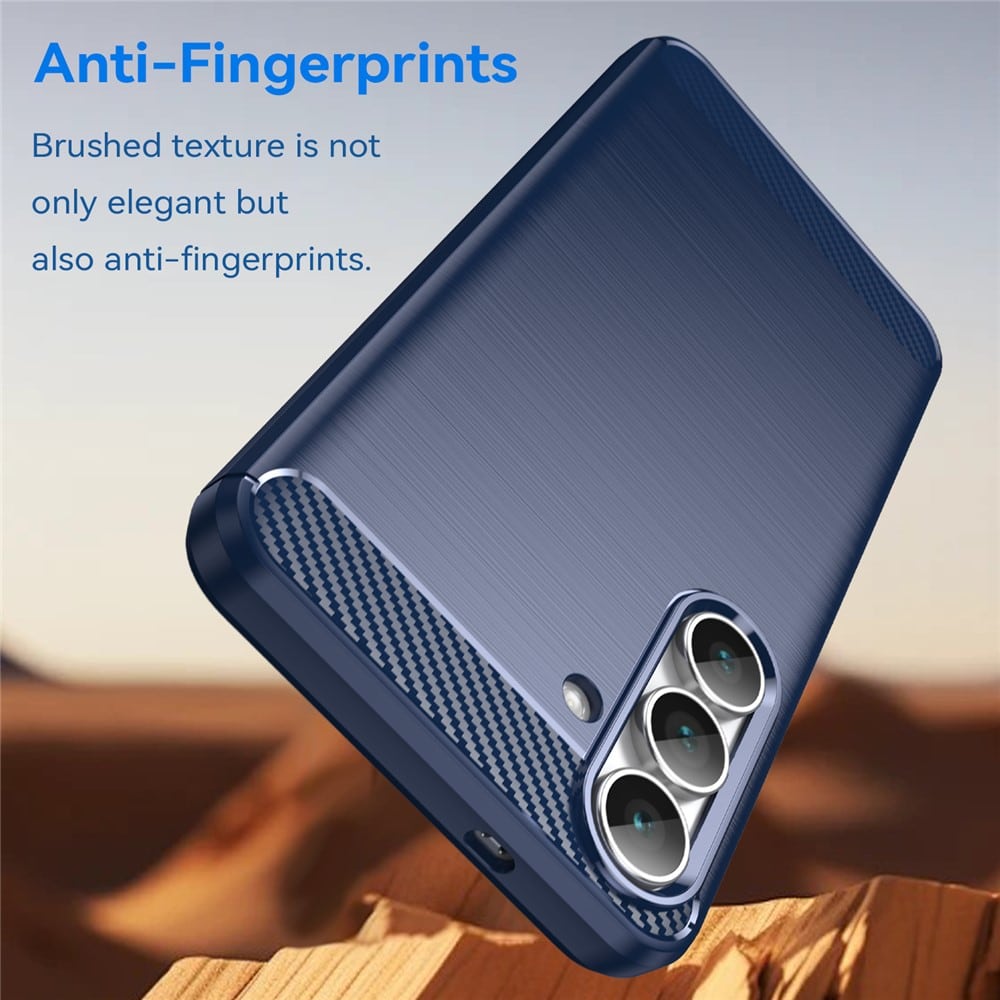 Techsuit Carbon Silicone - θήκη για Samsung Galaxy S25 FE - Μπλε - Image 5