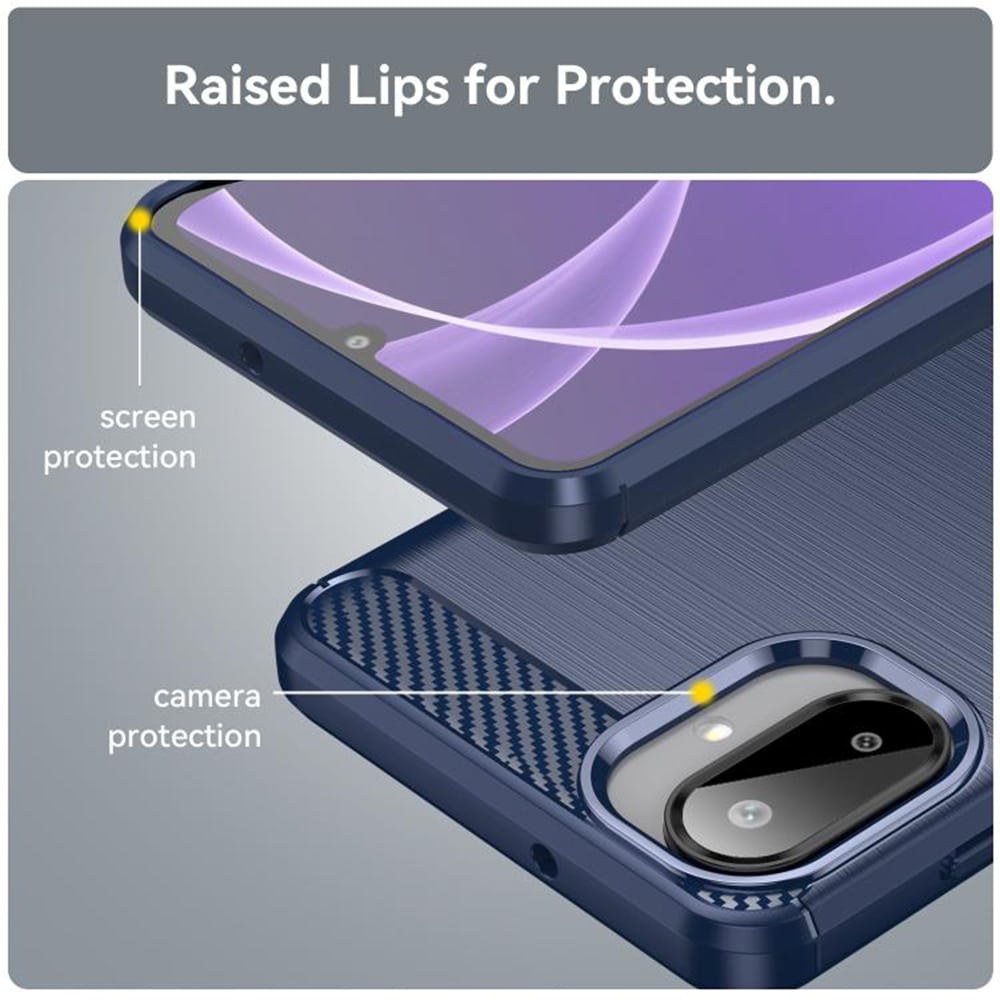 Techsuit Carbon Silicone - θήκη για Samsung Galaxy A07 4G - Μπλε - Image 4