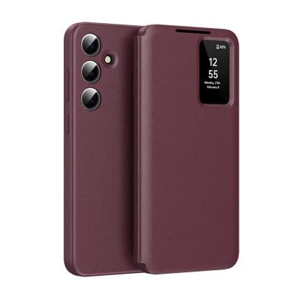 Techsuit SmartView Series - θήκη για Samsung Galaxy S25 FE - Κόκκινο