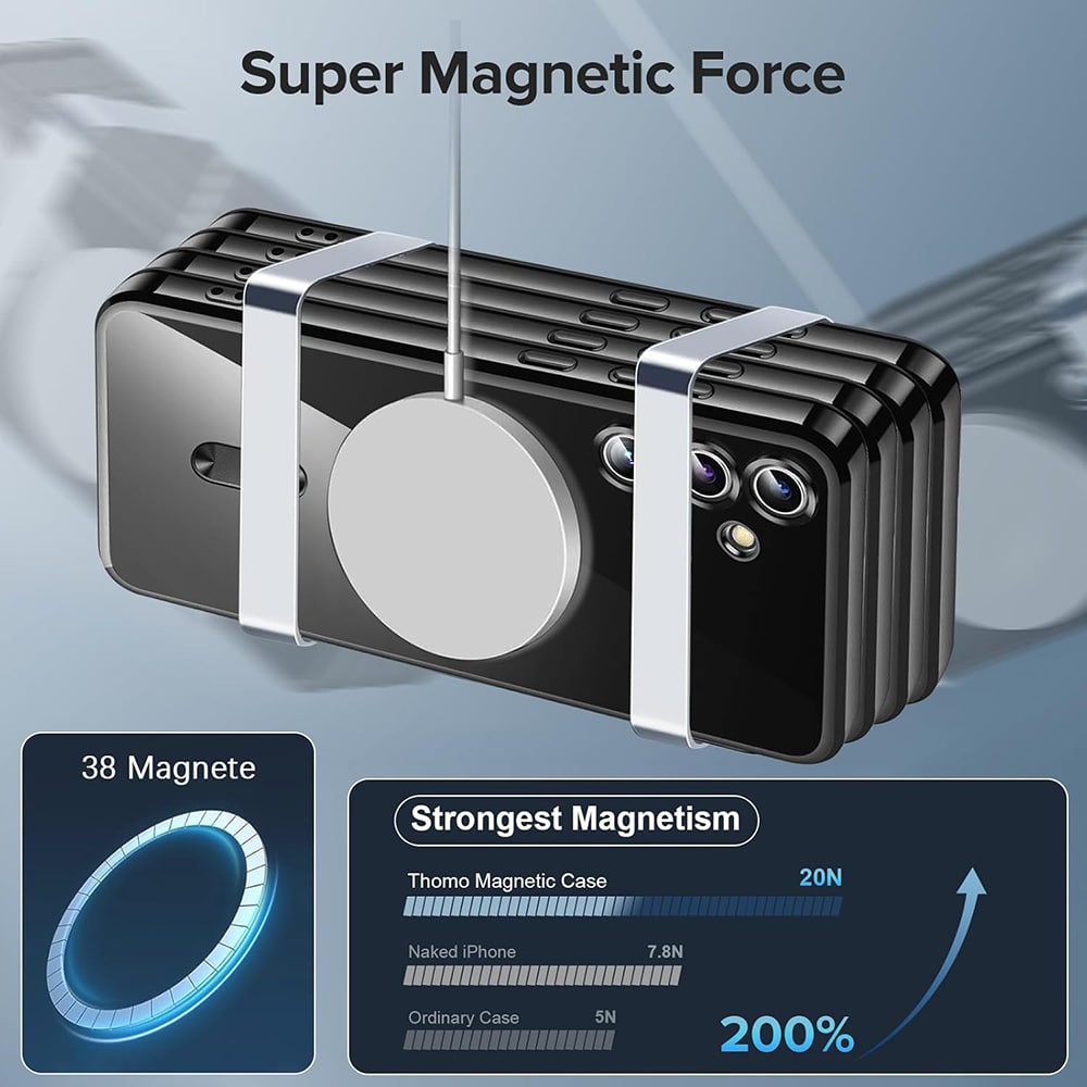 Techsuit - Πολυτελές Crystal Magsafe - Samsung Galaxy S25 Fe - Ασημί - Image 2