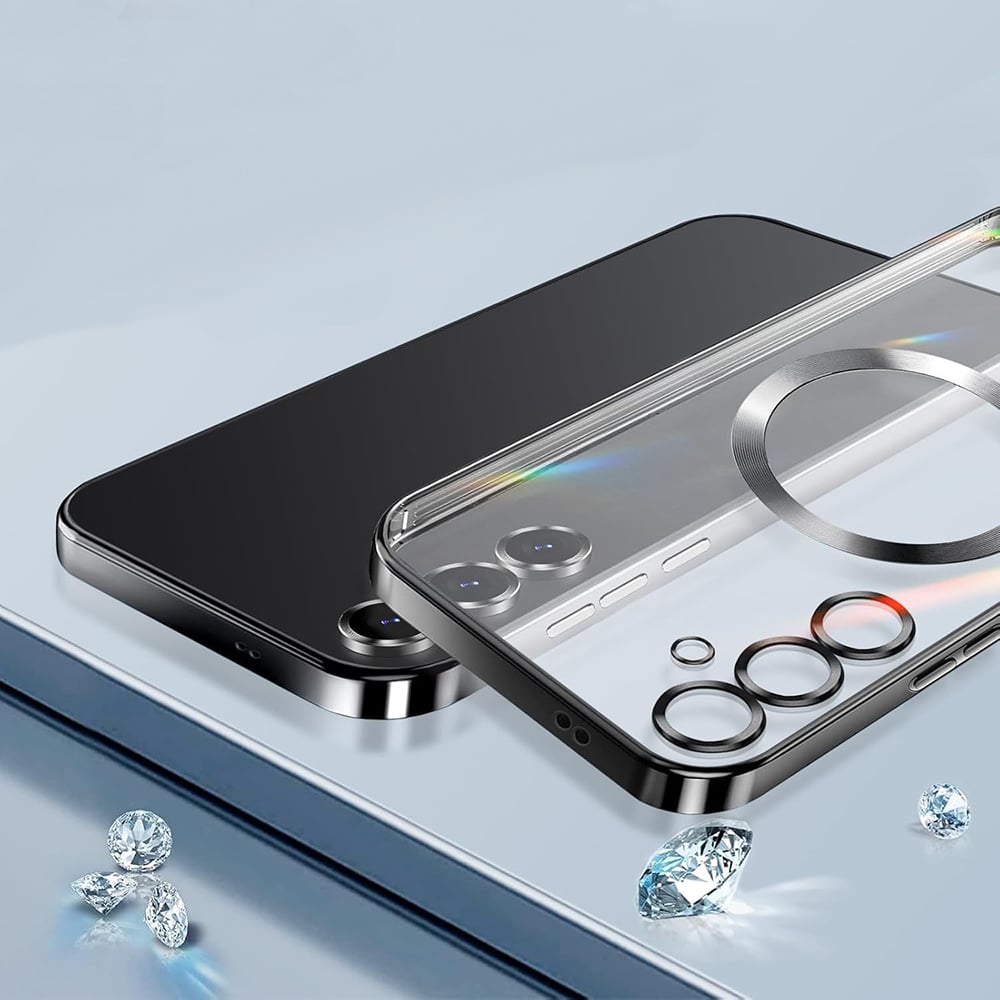 Techsuit - Πολυτελές Crystal Magsafe - Samsung Galaxy S25 Fe - Ασημί - Image 3