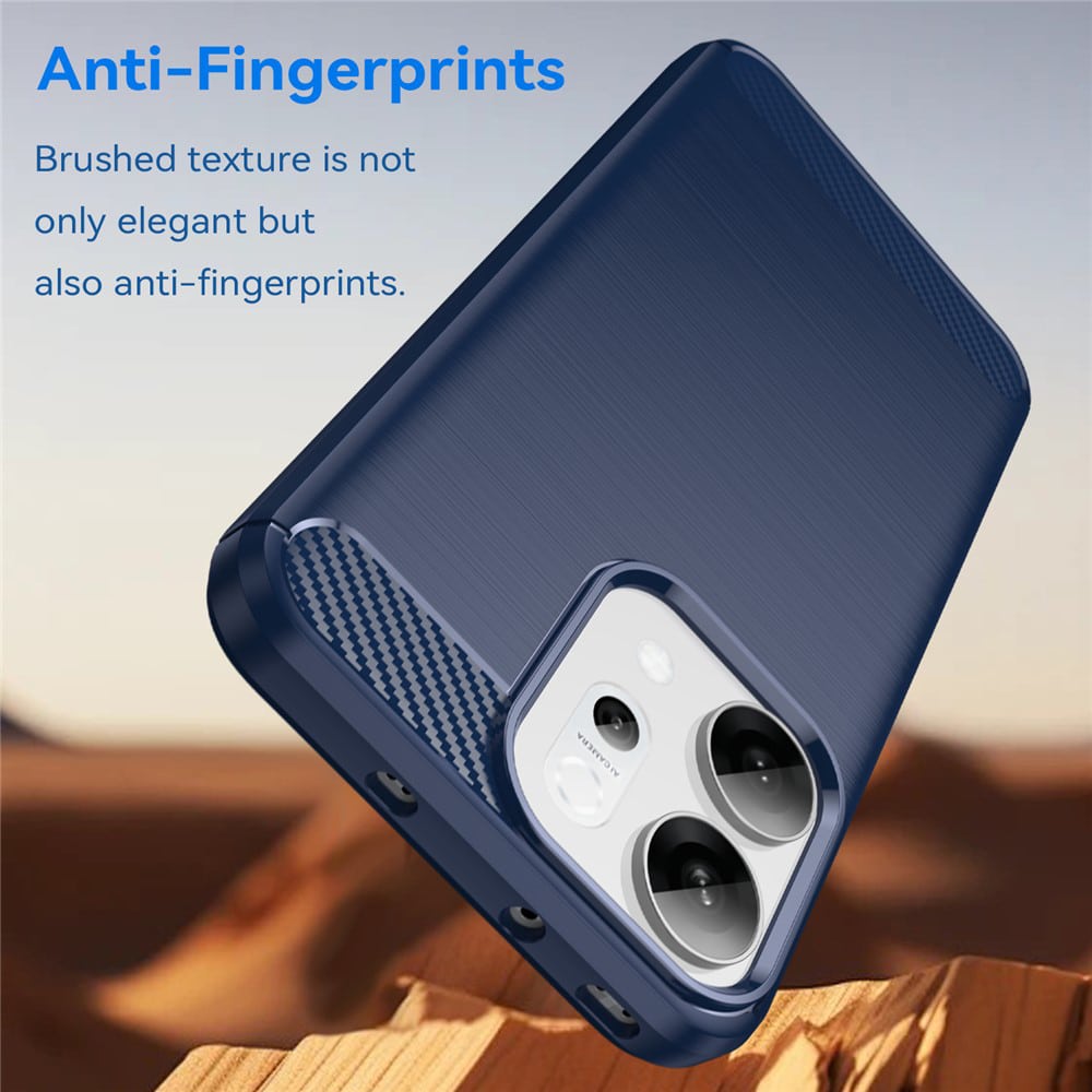 Techsuit Carbon Silicone - θήκη για Oppo Reno14 - Μπλε - Image 5