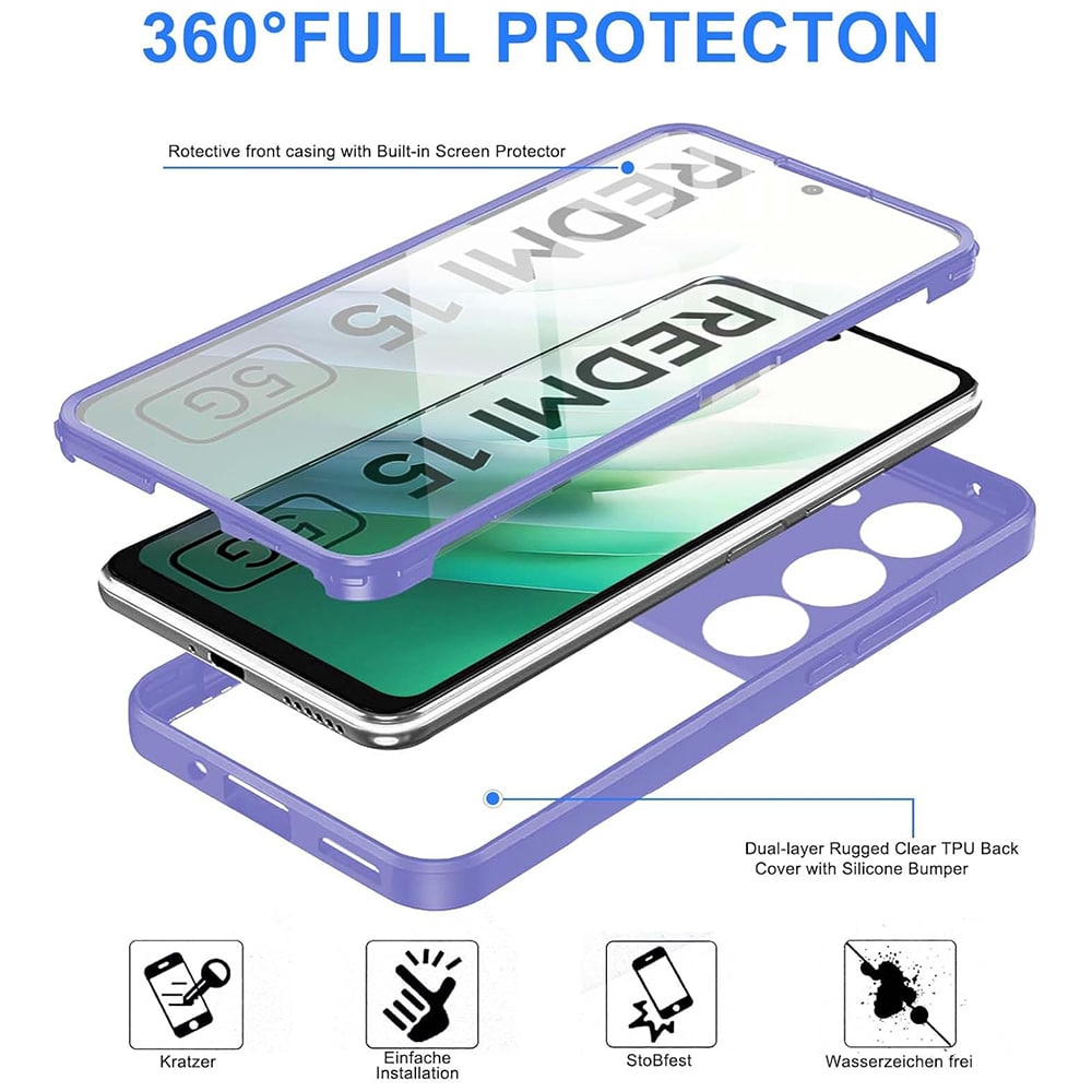 Techsuit ColorVerse 360 Series - θήκη για Xiaomi Redmi 15 / 15C 4G - Πολύχρωμο - Image 4