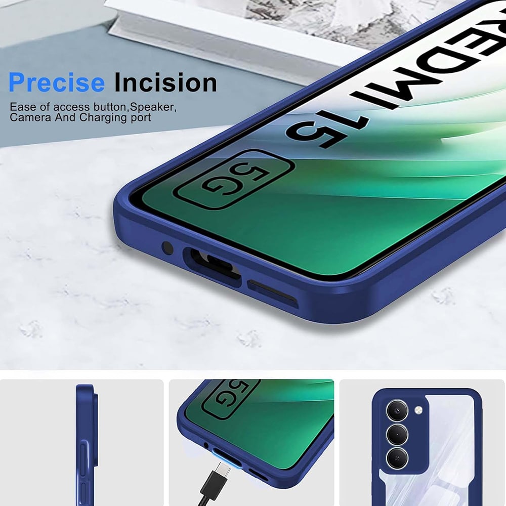 Techsuit ColorVerse 360 Series - θήκη για Xiaomi Redmi 15 4G / Redmi 15 5G - Διάφανο - Image 2