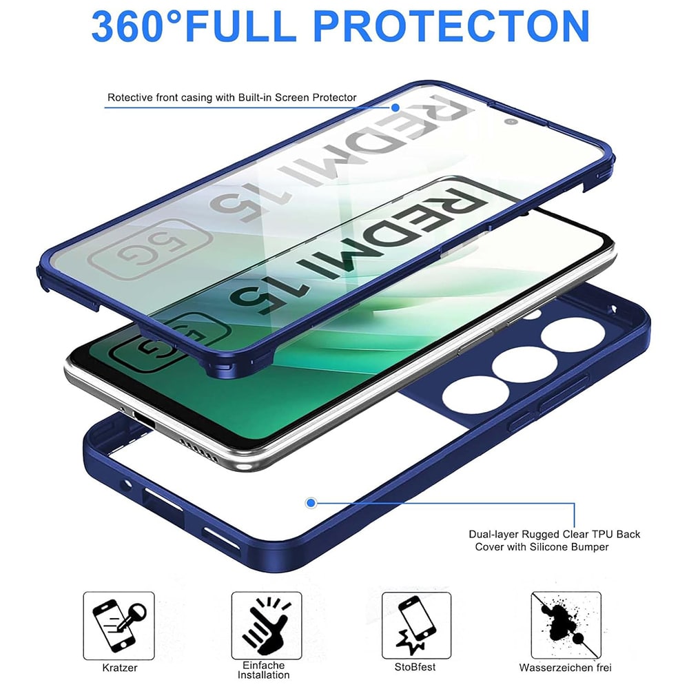 Techsuit ColorVerse 360 Series - θήκη για Xiaomi Redmi 15 4G / Redmi 15 5G - Διάφανο - Image 6