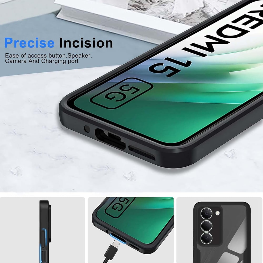 Techsuit ColorVerse 360 Series - θήκη για Xiaomi Redmi 15 / 15C - Διάφανο - Image 4