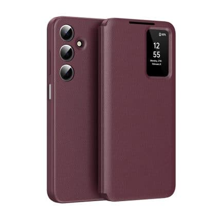 Techsuit SmartView Series - θήκη για Samsung Galaxy A17 5G / A17 4G / A18 4G / A26 / M17 - Κόκκινο