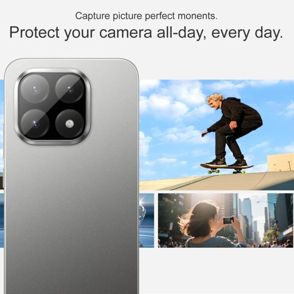 Techsuit - Ολοκληρωμένο Γυαλί Φακού - Xiaomi 15t Pro - Μαύρο - Image 5