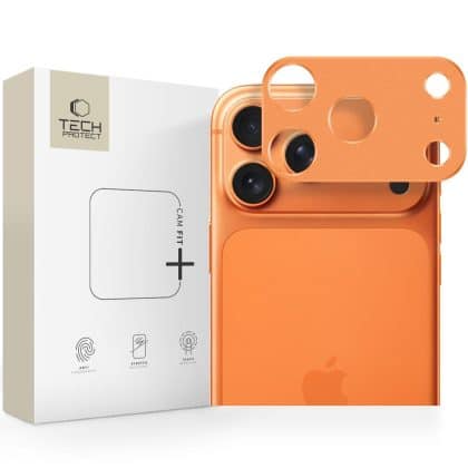 Προστασία Καμερας Tech-Protect Camalloy Fit+ Για iPhone 17 Pro Max - Κοσμικό Πορτοκαλί