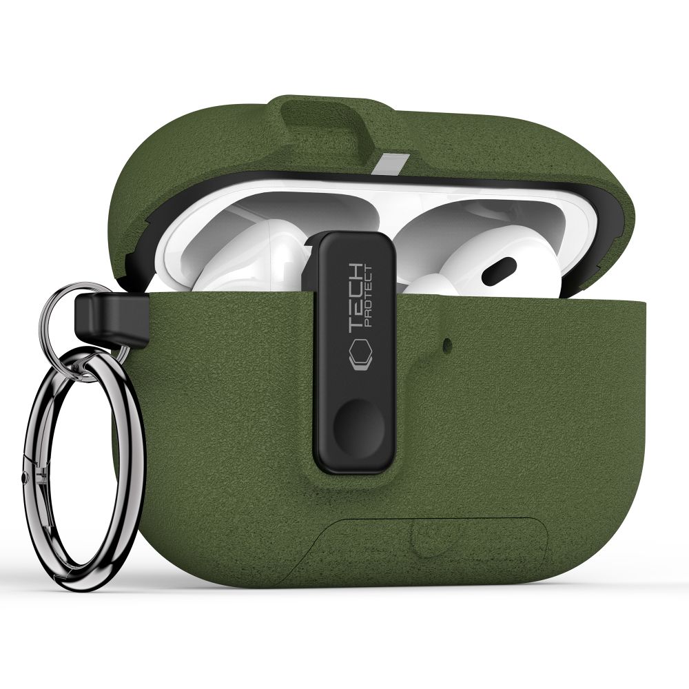 Tech-Protect Slim Hook Για Apple Airpods Pro 3 Πρασινο Ελαιολαδου - Image 2