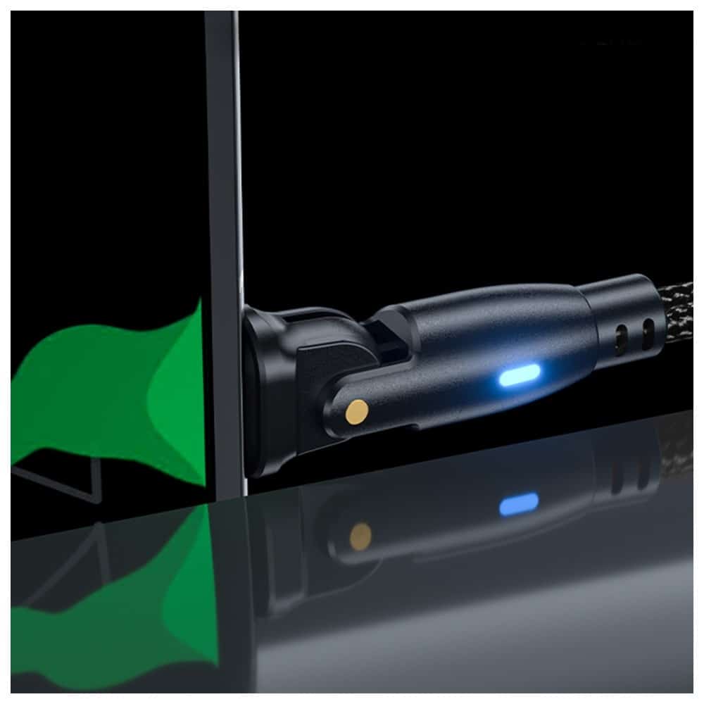 Καλώδιο 3mk Hyper Καλώδιο N-Series USB-C Σε USB-C 2m 20v/3a 60w Περιστροφικό Μαύρο - Image 5